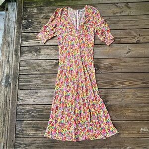 Rixo x Target Bright Abstract Maxi Dress